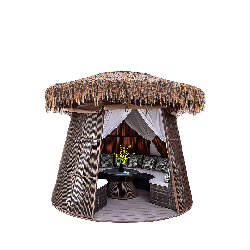Outdoor sunroom unit designed for garden and patio spaces.