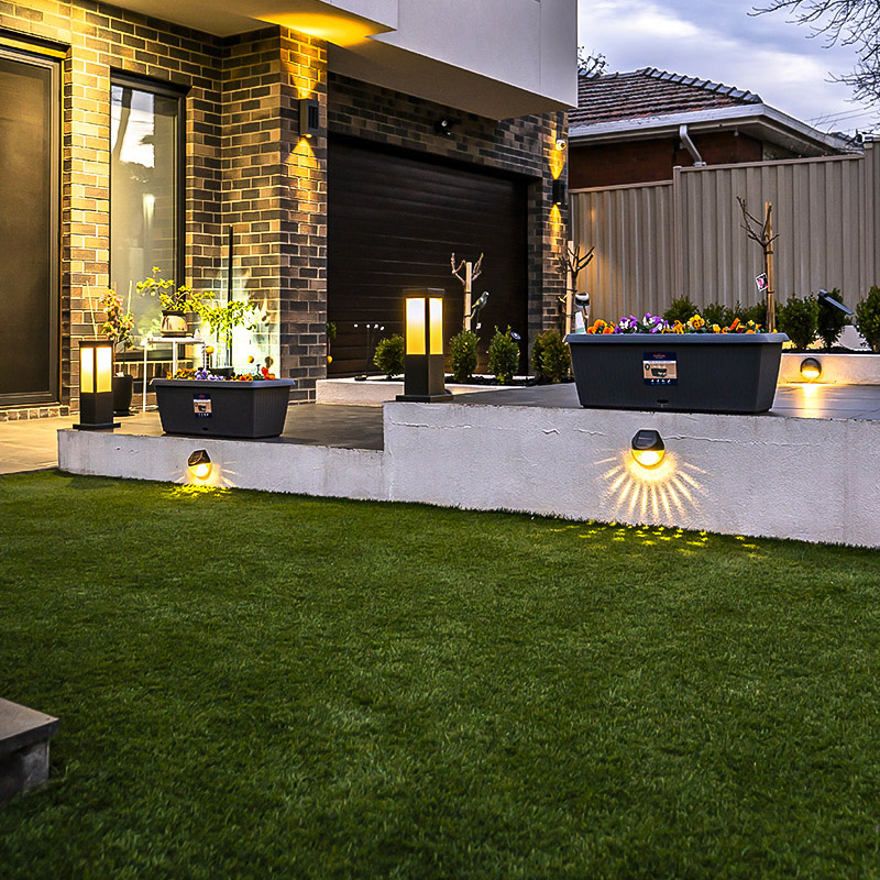 Patio scene highlighting furniture arrangement.