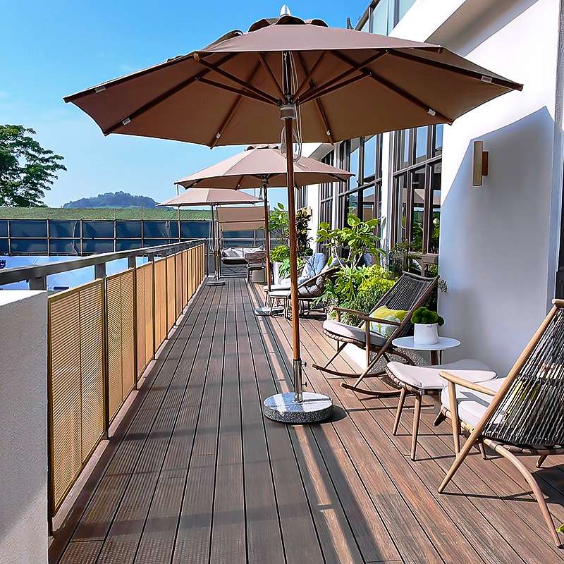 Dimensions of outdoor furniture for backyard planning and arrangement.