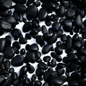 Ebon-Black Polished Pebbles