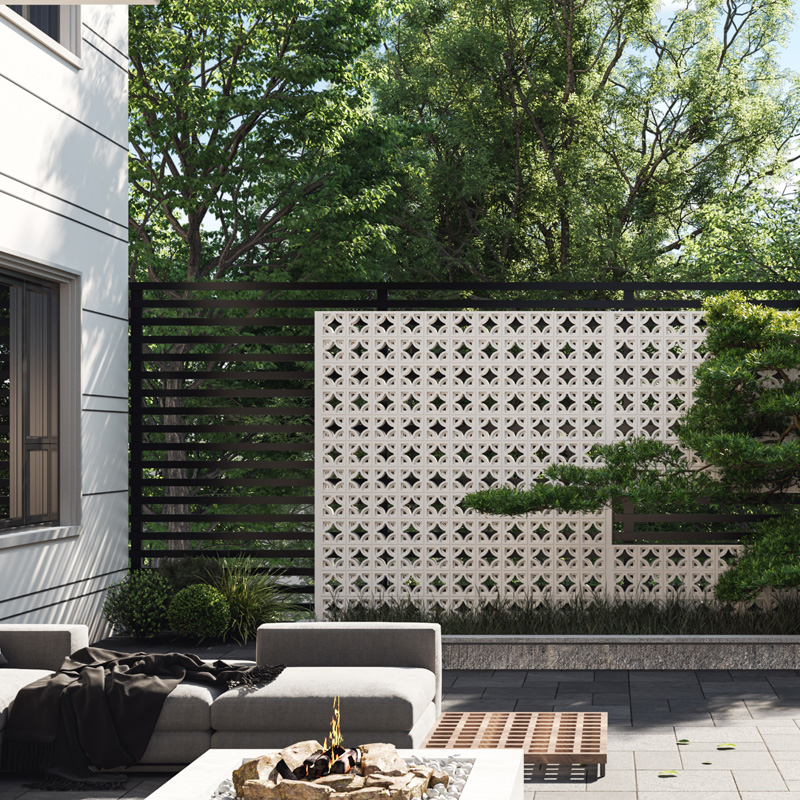 Outdoor furniture dimension chart showing detailed sizes and layout.