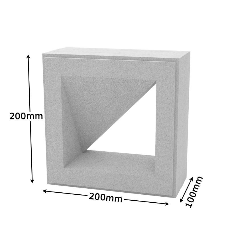 TRIANGLE -Foamed Ceramic Block