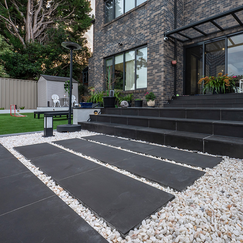 Outdoor furniture detail highlighting garden style.