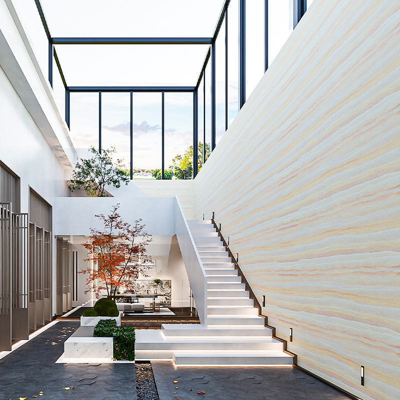 Rammed Earth Wall-Soft Stone