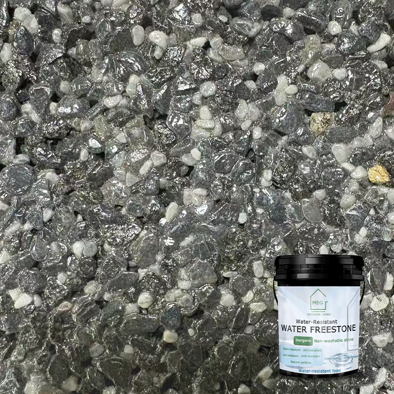 Obsidian Pebble- Resin Washed Stone