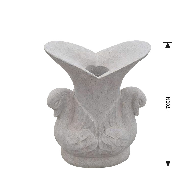 Twinora-Granite Stone Flower Pot