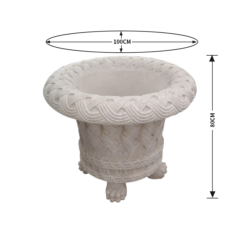 Cordara-Granite Stone Flower Pot
