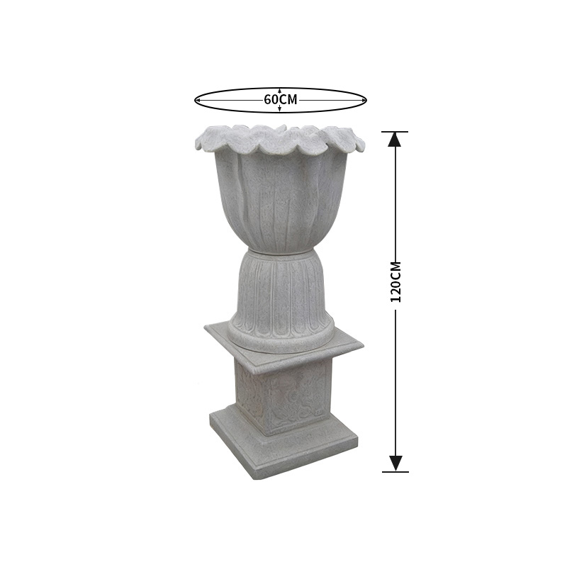 Lotara-Granite Stone Flower Pot