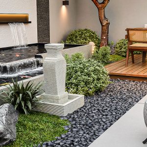 Patio and garden seating setup for functional outdoor living.