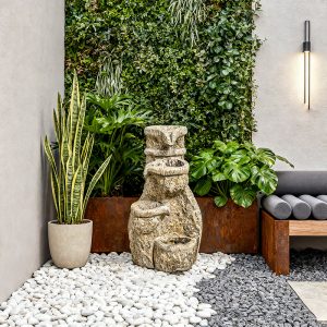 Modular lounge set for patio and garden spaces.