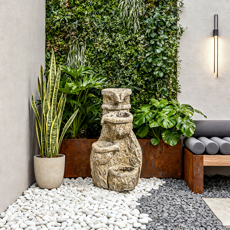 Modular lounge set for patio and garden spaces.