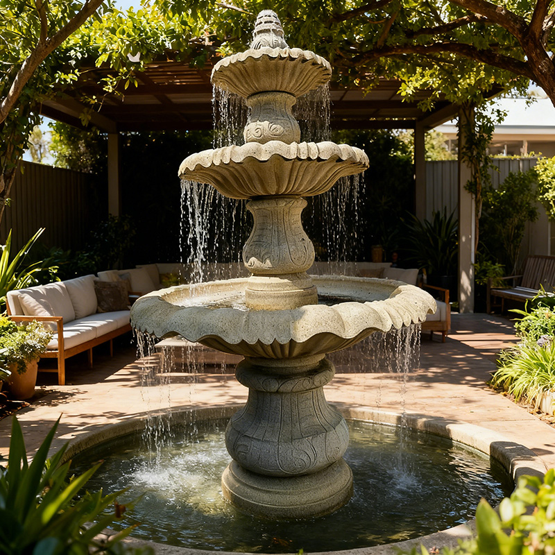 Patio lounge arrangement highlighting comfort and style.