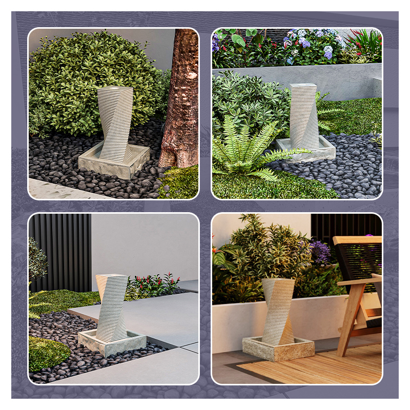 Patio furniture arrangement highlighting modern backyard style.