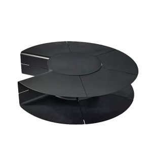 Backyard furniture layout designed for modular comfort and style.