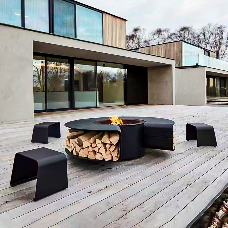 Modern outdoor furniture setup enhancing garden and patio aesthetics.
