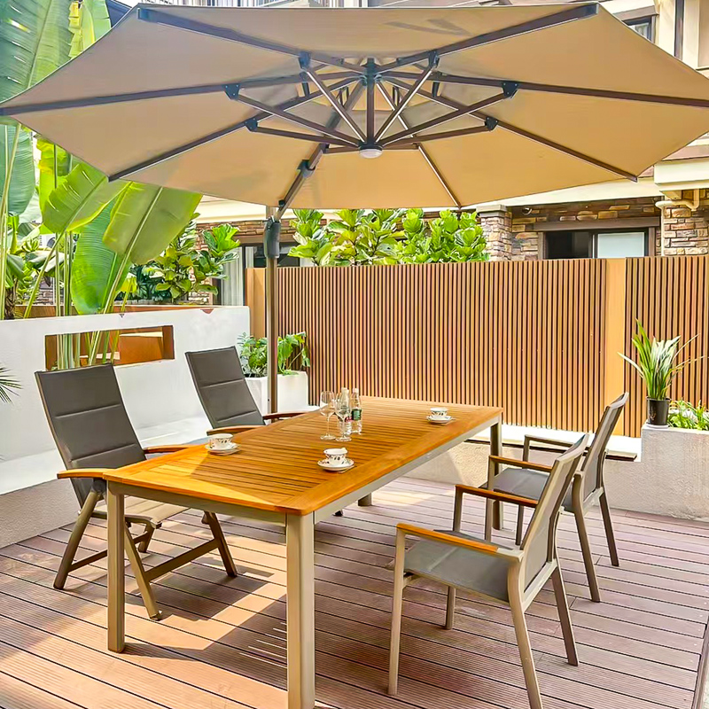 Outdoor garden furniture setup for patio and backyard relaxation.