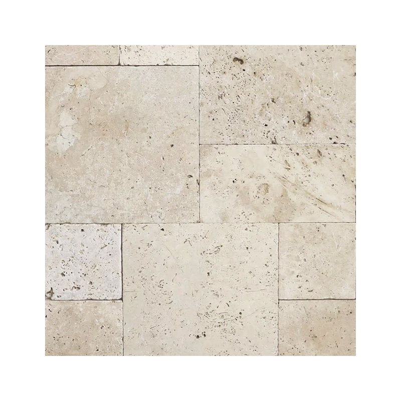 Ivory Ridge-French Pattern Ivory Travertine Tiles
