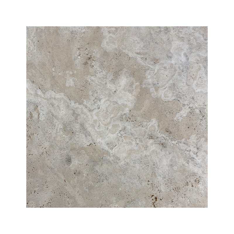 White travertine tiles for classic garden and patio flooring solutions.