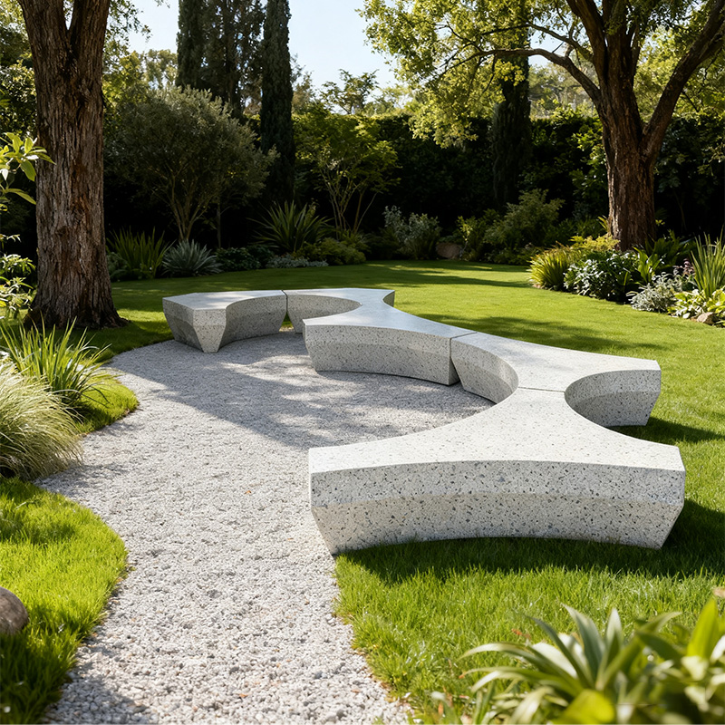 Outdoor modular furniture layout highlighting patio and garden comfort.